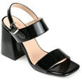 thumbnail image 1 of Journee Womens Adras Open Square Toe Block Heel Dress Sandals, 1 of 10