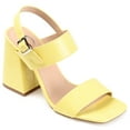 thumbnail image 1 of Journee Womens Adras Open Square Toe Block Heel Dress Sandals, 1 of 10