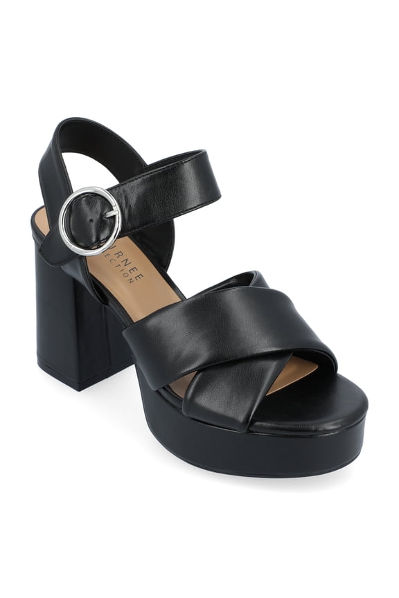 Womens Akeely Mid Heel Platform Dress Sandals