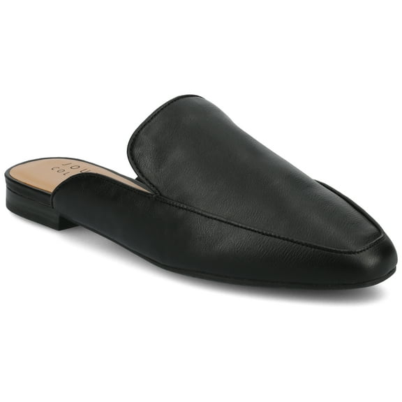Journee Womens Akza Slip On Square Toe Mules Flats, Widths Available
