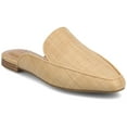 thumbnail image 1 of Journee Womens Akza Slip On Square Toe Mules Flats, Widths Available, 1 of 10
