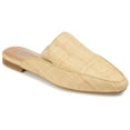 thumbnail image 1 of Journee Womens Akza Slip On Square Toe Mules Flats, Widths Available, 1 of 10