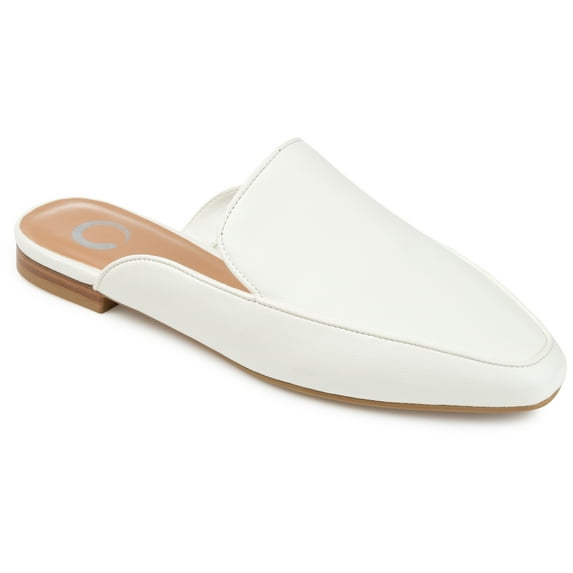 Journee Womens Akza Slip On Square Toe Mules Flats, Widths Available