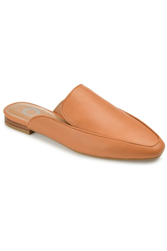 Womens Akza Slip On Square Toe Mules Flats, Widths Available