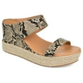 thumbnail image 1 of Journee Womens Alissa Wedge Heel Espadrille Sandals, 1 of 10