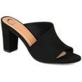 thumbnail image 1 of Journee Womens Allea D'Orsay Block Heel Sandals, Widths Available, 1 of 10