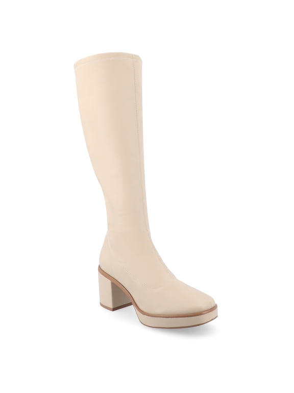 Womens Alondra Platform Square Toe Boots