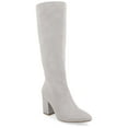 thumbnail image 1 of Journee Womens Ameylia Tru Comfort Foam Wide Width Extra Wide Calf Covered Block Heel Pointed Toe Boots, 1 of 9