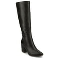thumbnail image 1 of Journee Womens Ameylia Wide Width Wide Calf Covered Block Heel Pointed Toe Boots, 1 of 9