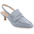 thumbnail image 1 of Journee Womens Amory Kitten Heel Sling Back Loafer Style Pumps, Widths Available, 1 of 9