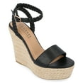 thumbnail image 1 of Journee Womens Andiah Buckle Espadrille Wedge Sandals, 1 of 10