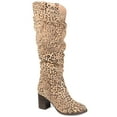 thumbnail image 1 of Journee Womens Aneil Stacked Heel Knee High Boots, 1 of 9