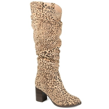 Journee Womens Aneil Wide Width Wide Calf Stacked Heel Knee High Boots