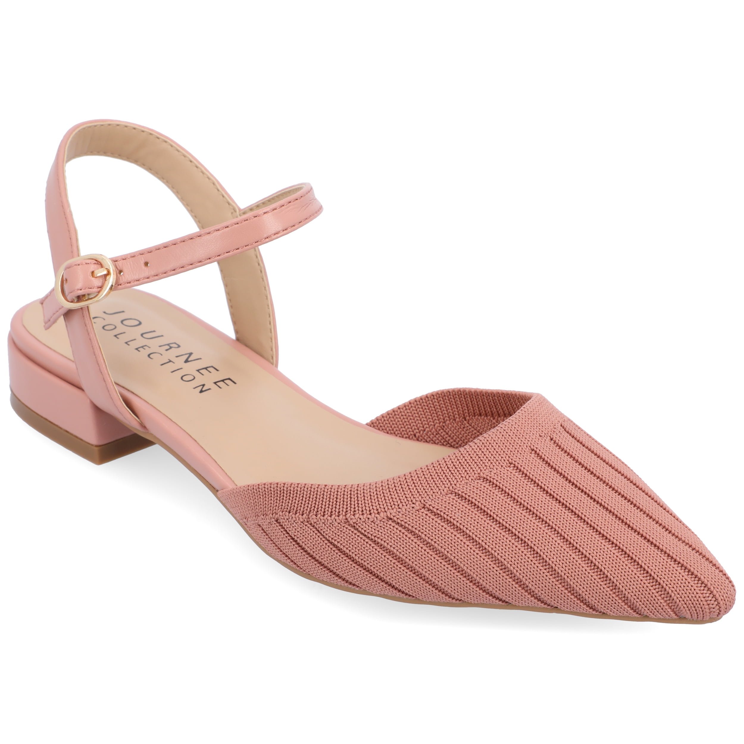 Journee Womens Ansley Mary Jane Pointed Toe Flats, Widths Available