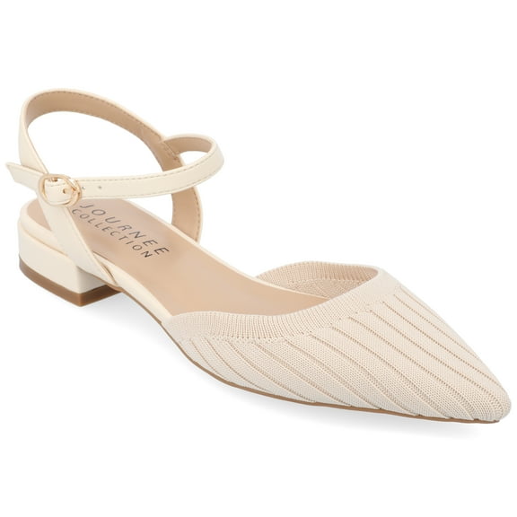 Journee Womens Ansley Mary Jane Pointed Toe Flats, Widths Available