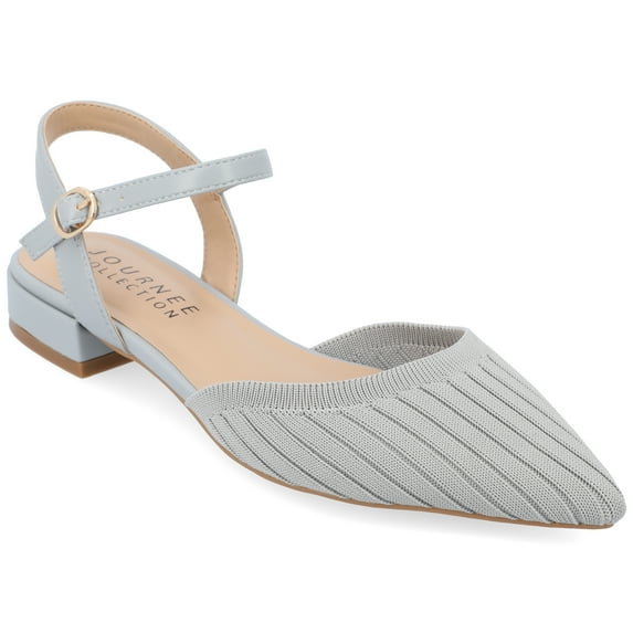 Journee Womens Ansley Mary Jane Pointed Toe Flats, Widths Available