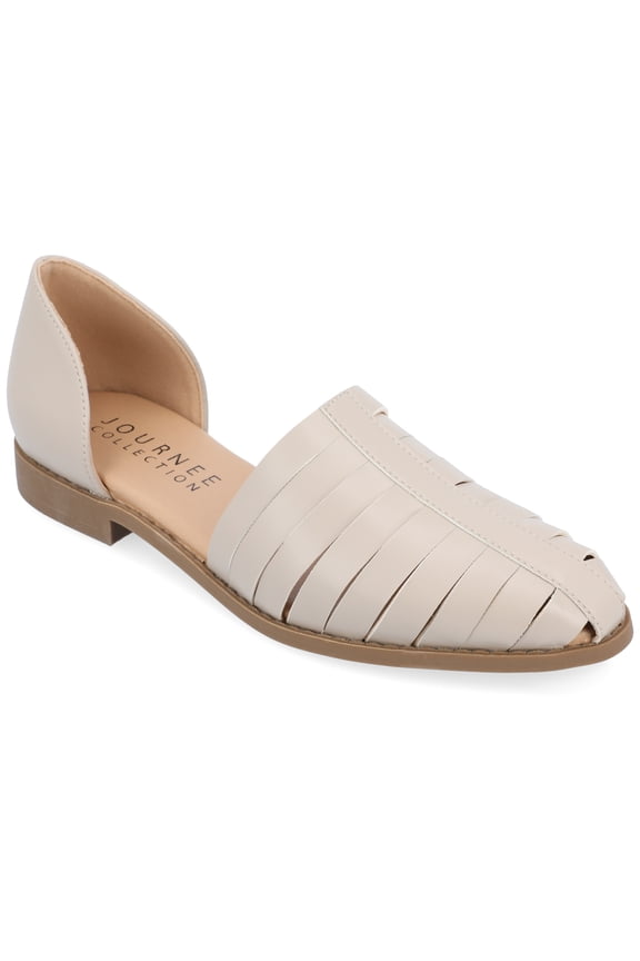 Womens Anyah Ankle Cuff Slip On Almond Toe Flats
