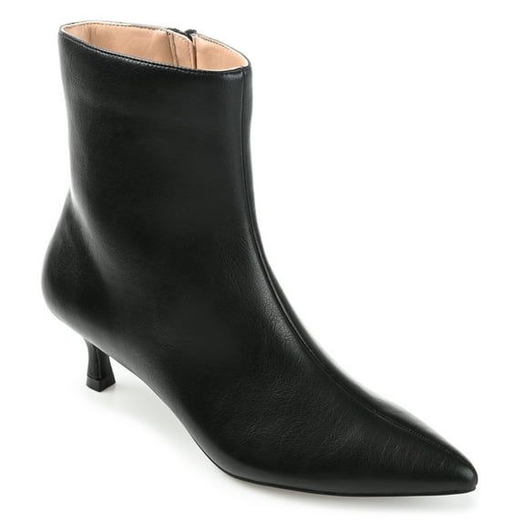 Journee Womens Arely Pointed Toe Kitten Heel Ankle Booties, Widths Available