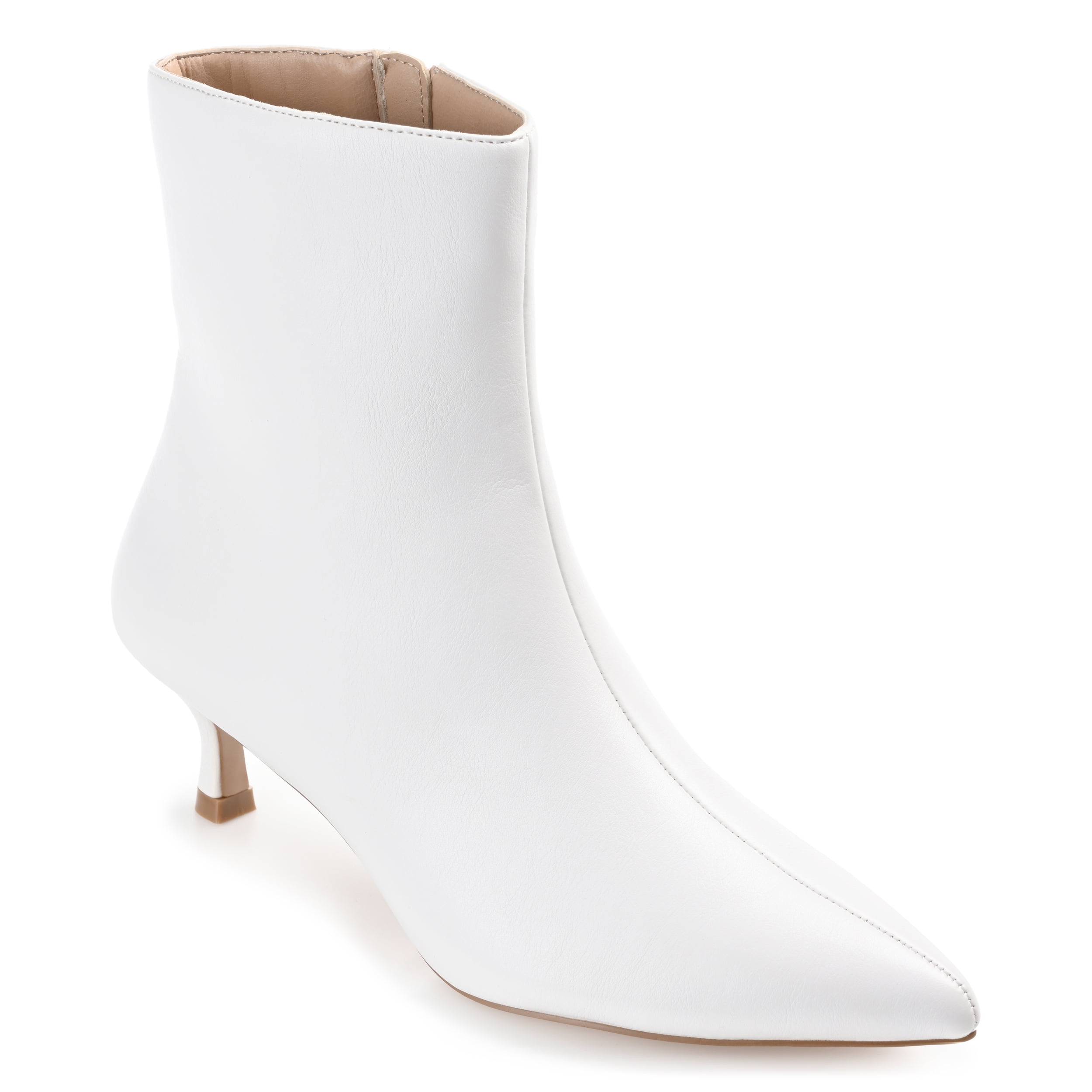 Allison Pointed Toe Kitten Heel Booties