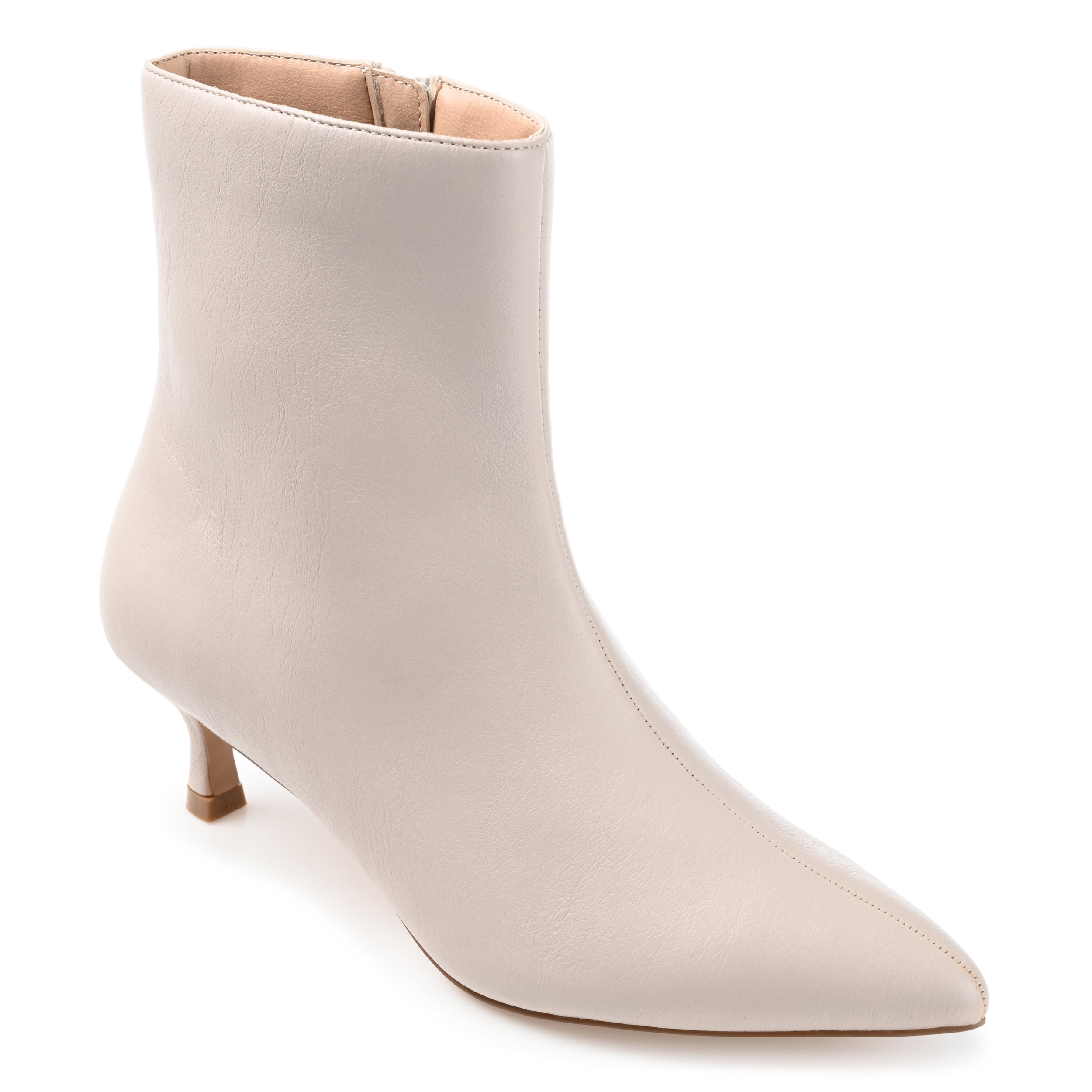 Journee Womens Arely Pointed Toe Kitten Heel Ankle Booties, Widths Available
