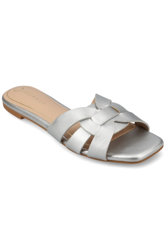 Womens Arrina Slip On Slide Flat Sandals