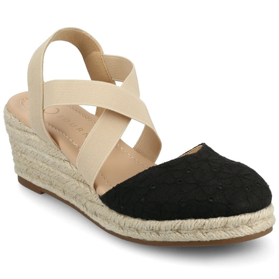 Journee Womens Ashlee Platform Espadrille Wedge Sandals, Widths Available