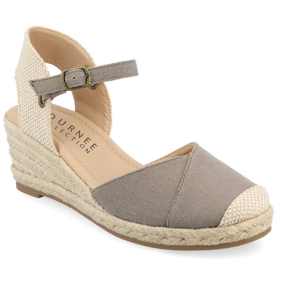 Journee Womens Ashlyn Wedge Heel Espadrille Sandals, Widths Available