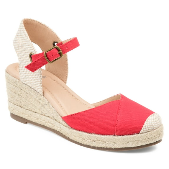 Journee Womens Ashlyn Wedge Heel Espadrille Sandals, Widths Available