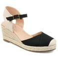 thumbnail image 1 of Journee Womens Ashlyn Wedge Heel Espadrille Sandals, Widths Available, 1 of 9
