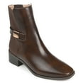 thumbnail image 1 of Journee Womens Aubrie Inside Zip Stacked Heel Booties, Widths Available, 1 of 10