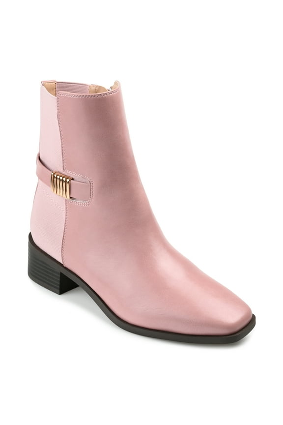 Womens Aubrie Inside Zip Stacked Heel Booties, Widths Available