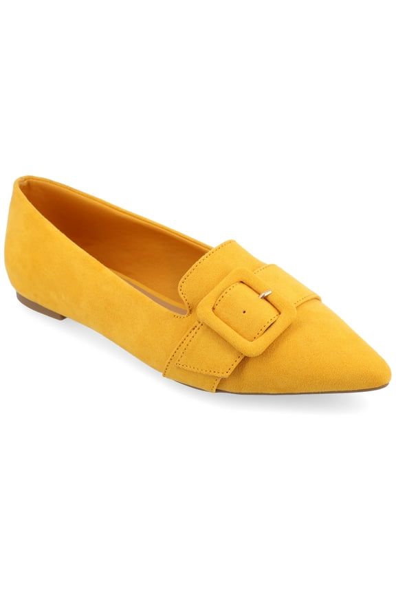 Womens Audrey Slip On Pointed Toe Loafer Dress Flats