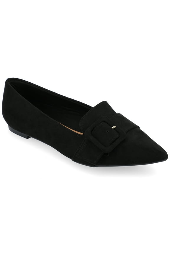 Womens Audrey Slip On Pointed Toe Loafer Dress Flats