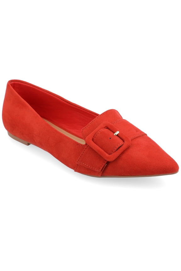 Womens Audrey Slip On Pointed Toe Loafer Dress Flats