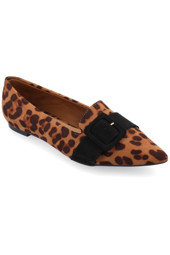 Womens Audrey Slip On Pointed Toe Loafer Dress Flats