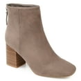 thumbnail image 1 of Journee Womens Audrina Back Heel Zip Stacked Heel Booties, 1 of 10