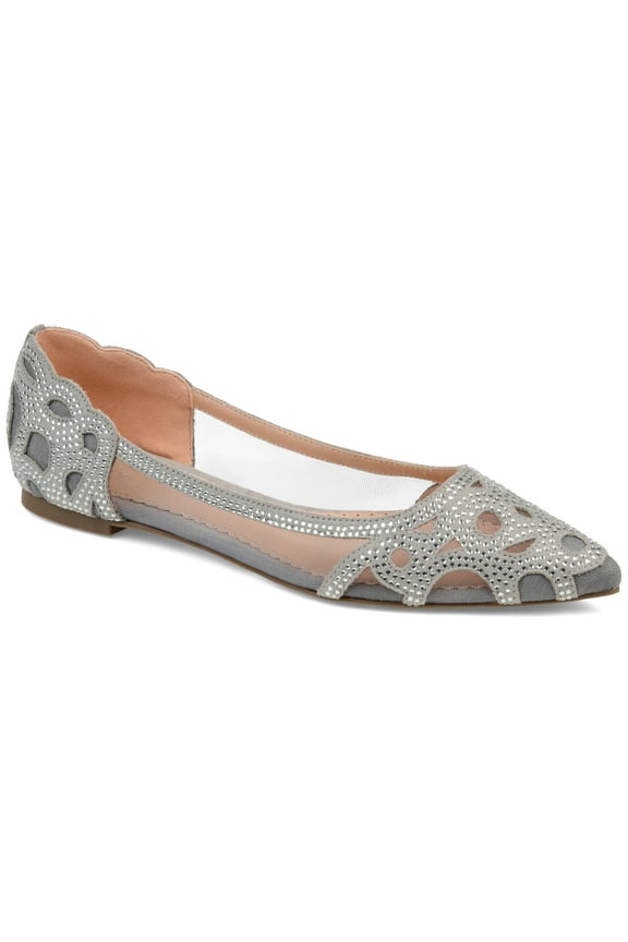 Womens Batavia Slip On Pointed Toe Ballet Flats, Widths Available