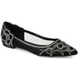 thumbnail image 1 of Journee Womens Batavia Slip On Pointed Toe Ballet Flats, Widths Available, 1 of 10