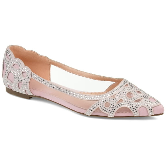Journee Womens Batavia Slip On Pointed Toe Ballet Flats, Widths Available