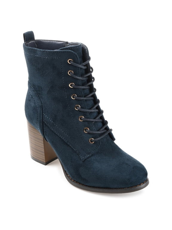 Womens Baylor Lace Up Stacked Heel Booties, Widths Available