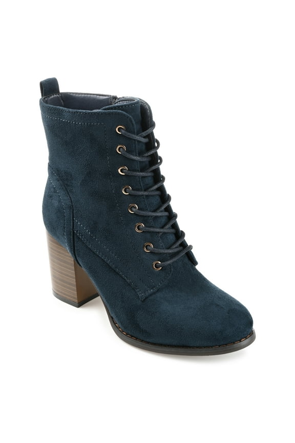Womens Baylor Lace Up Stacked Heel Booties, Widths Available