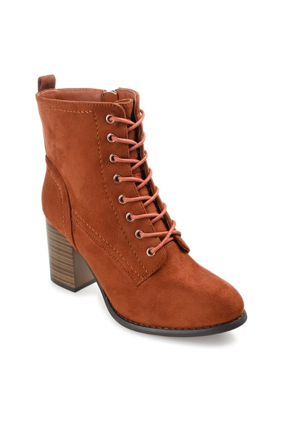 Womens Baylor Lace Up Stacked Heel Booties, Widths Available