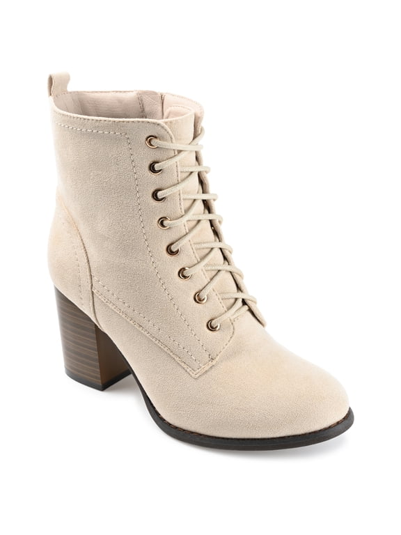 Womens Baylor Lace Up Stacked Heel Booties, Widths Available