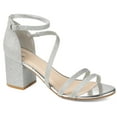 thumbnail image 1 of Journee Womens Bella Open Round Toe Block Heel Evening Dress Sandals, Widths Available, 1 of 10