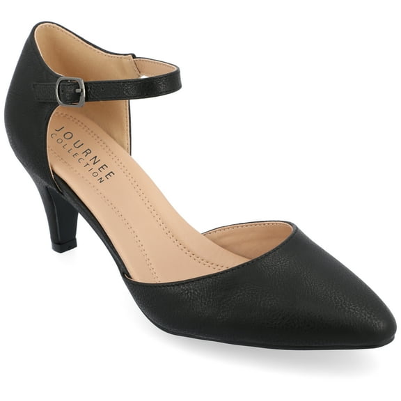 Journee Womens Bettie Almond Toe Mid Heel Pumps, Widths Available