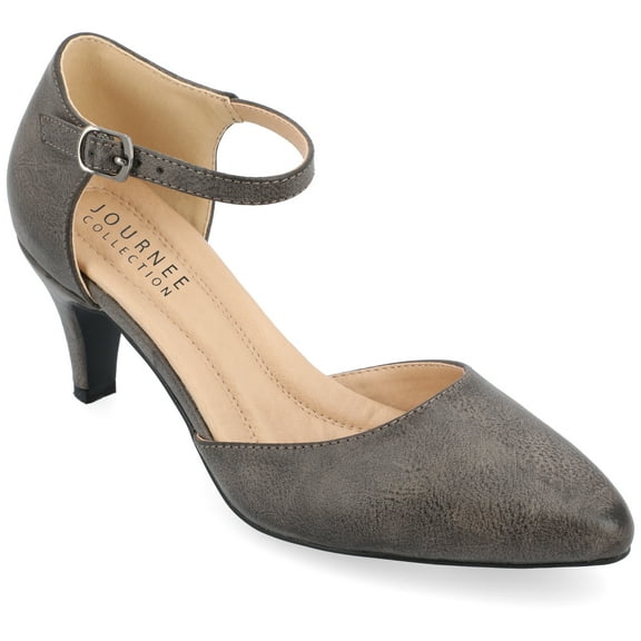 Journee Womens Bettie Almond Toe Mid Heel Pumps, Widths Available