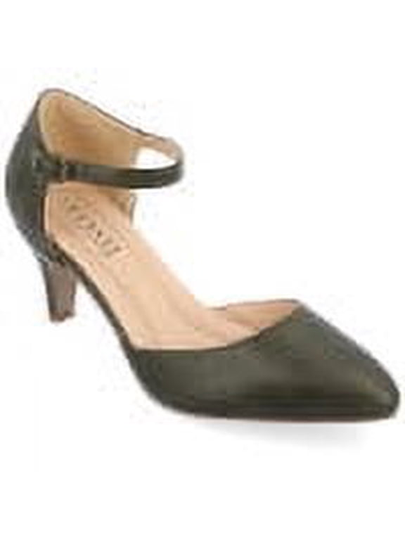 Womens Bettie Almond Toe Mid Heel Pumps, Widths Available