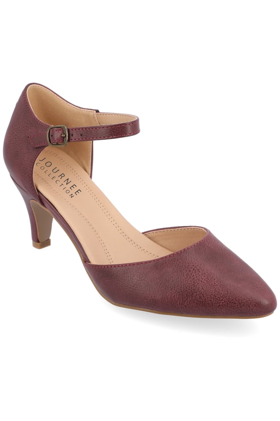 Womens Bettie Almond Toe Mid Heel Pumps, Widths Available
