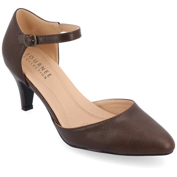 Journee Womens Bettie Almond Toe Mid Heel Pumps, Widths Available