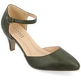 thumbnail image 1 of Journee Womens Bettie Almond Toe Mid Heel Pumps, Widths Available, 1 of 10